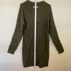 Lily Morgan Green Sweater Dress Large A*++